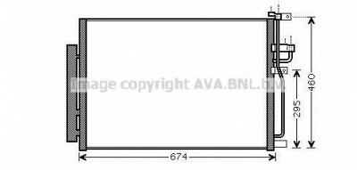 AVA QUALITY COOLING ola5436d -  Конденсатор, кондиционер